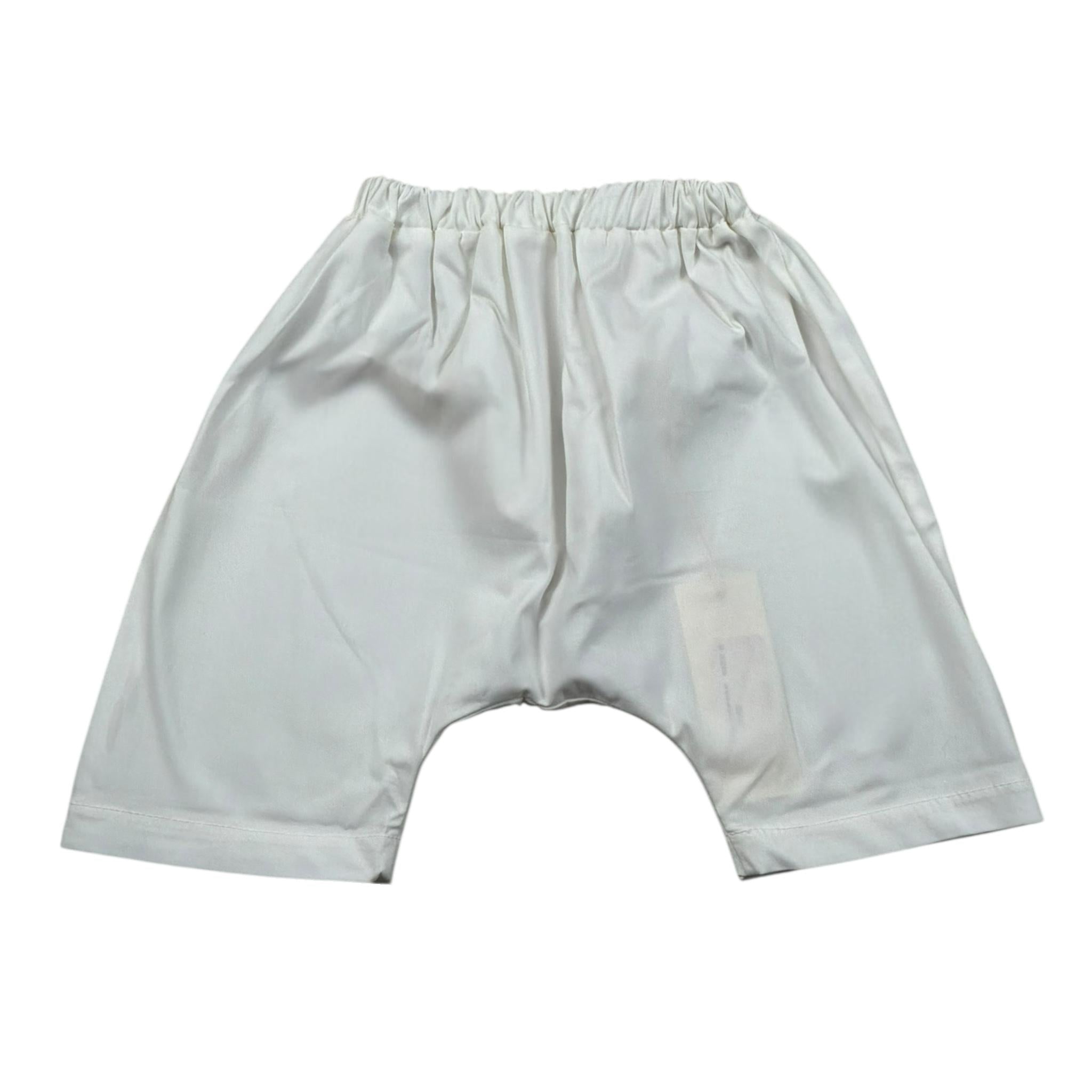 Zero Ampere Pantalone Tinta Unita con Elastico In Vita per Neonato DAVID BIANCO ZERO AMPERE 