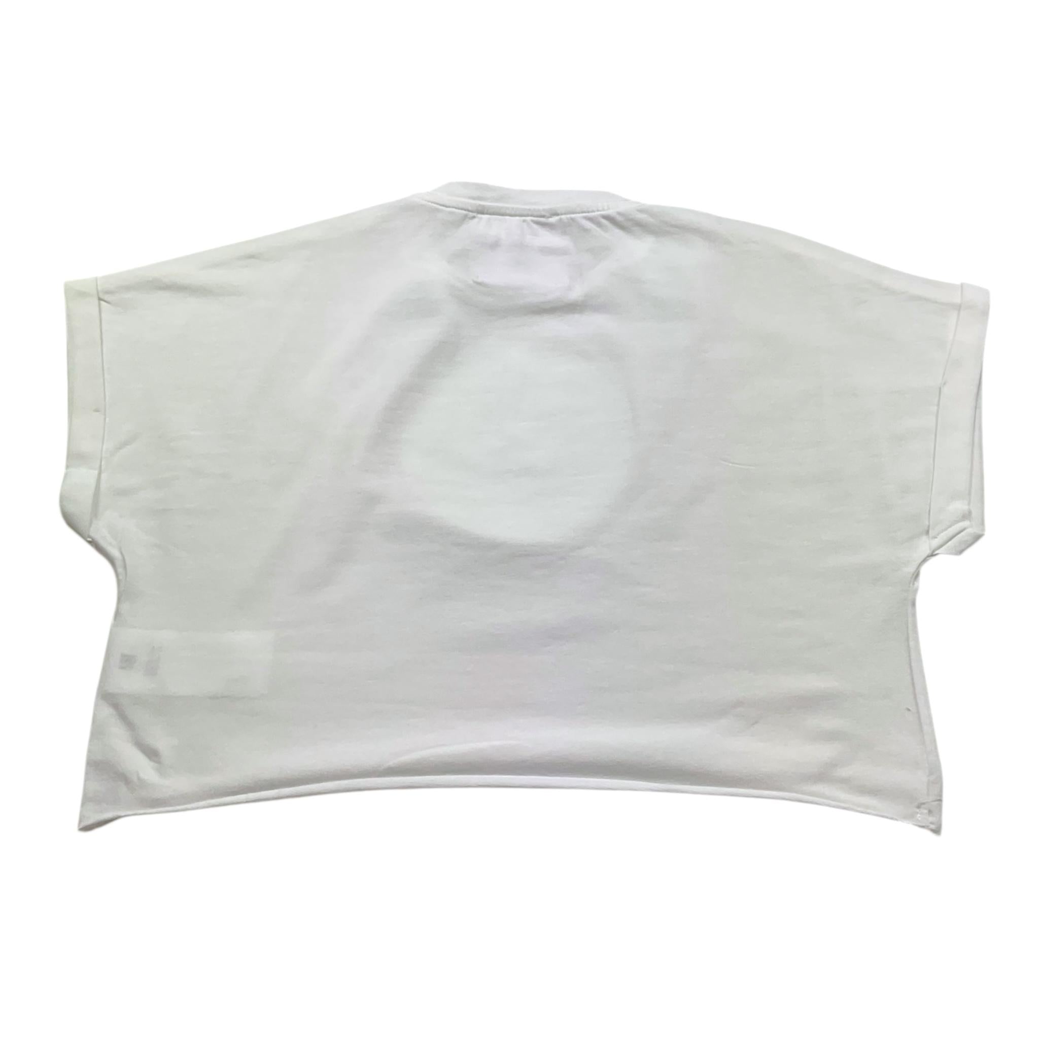 So Twee By Miss Grant T-Shirt Girocollo Tinta Unita con Brillantini per Bambina ST0067 BIANCO SO TWEE BY MISS GRANT 