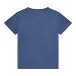 Guess T-Shirt Girocollo Tinta Unita con Stampa per Bambino N5RI19K8HM4 BLU GUESS 