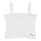 Guess Top Tinta Unita con Logo per Bambina J5GH01WG5S2X BIANCO GUESS 