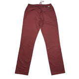Paolo Pecora Solid Color Pants With Elastic Waist Bordeaux For Boys