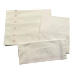 LE BEBE' set 3 pezzi lenzuola tinta unita cn ricami Bianco per Neonata LBG6004 BIANCO LE BEBE' 