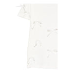 Dou Dou T-Shirt Girocollo Tinta Unita con Applicazioni Fiocchi per Bambina DW8A31 BIANCO DOU DOU 