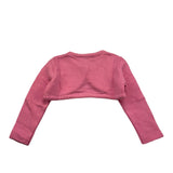 Monnalisa Solid Color Pink Shrug for Girls