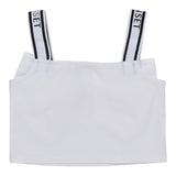 Twinset Plain Top With Bow And Logo Straps White For Girls