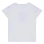 Liu Jo T-Shirt Girocollo Tinta Unita con Brillantini per Bambina KA5094XX BIANCO LIU JO 