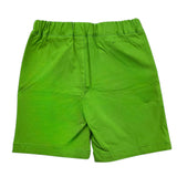 Daniele Alessandrini Solid Color Bermuda Shorts with Elastic Waist Green for Newborns