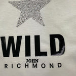 JOHN RICHMOND shirt modello crop tinta unita con stampa in contrasto Bianco per Neonata RGA24012TSNX BIANCO JOHN RICHMOND 