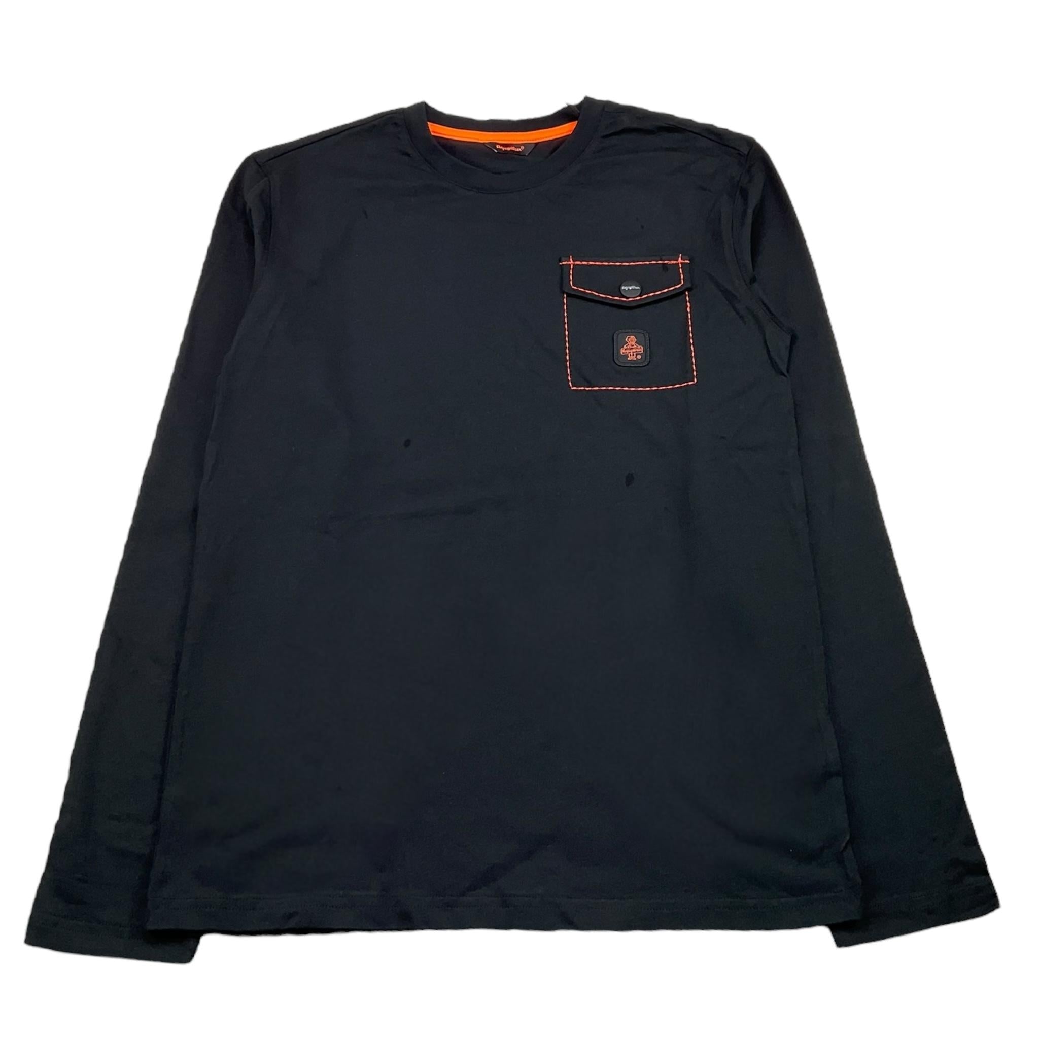 REFRIGIWEAR shirt girocollo tinta unita con stampa Nero per Bambino RW748X NERO REFRIGIWEAR 