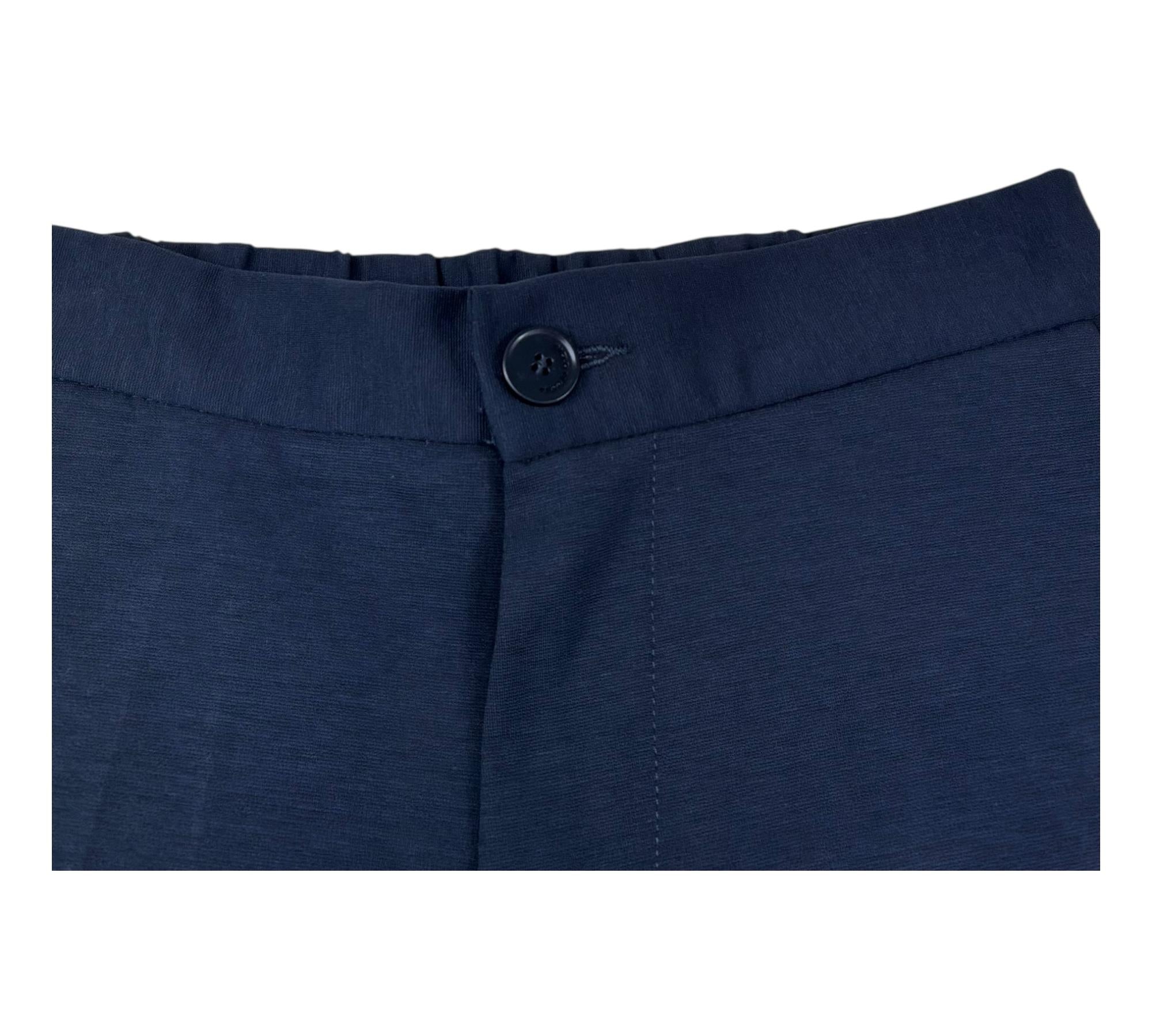 Paolo Pecora Pantalone Tinta Unita con Elastico In Vita per Bambino PP4199 BLU PAOLO PECORA 