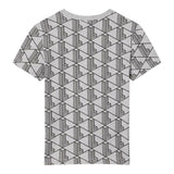 Lacoste T-Shirt Girocollo Tinta Unita con Fantasia per Bambino TJ8411 GRIGIO LACOSTE 