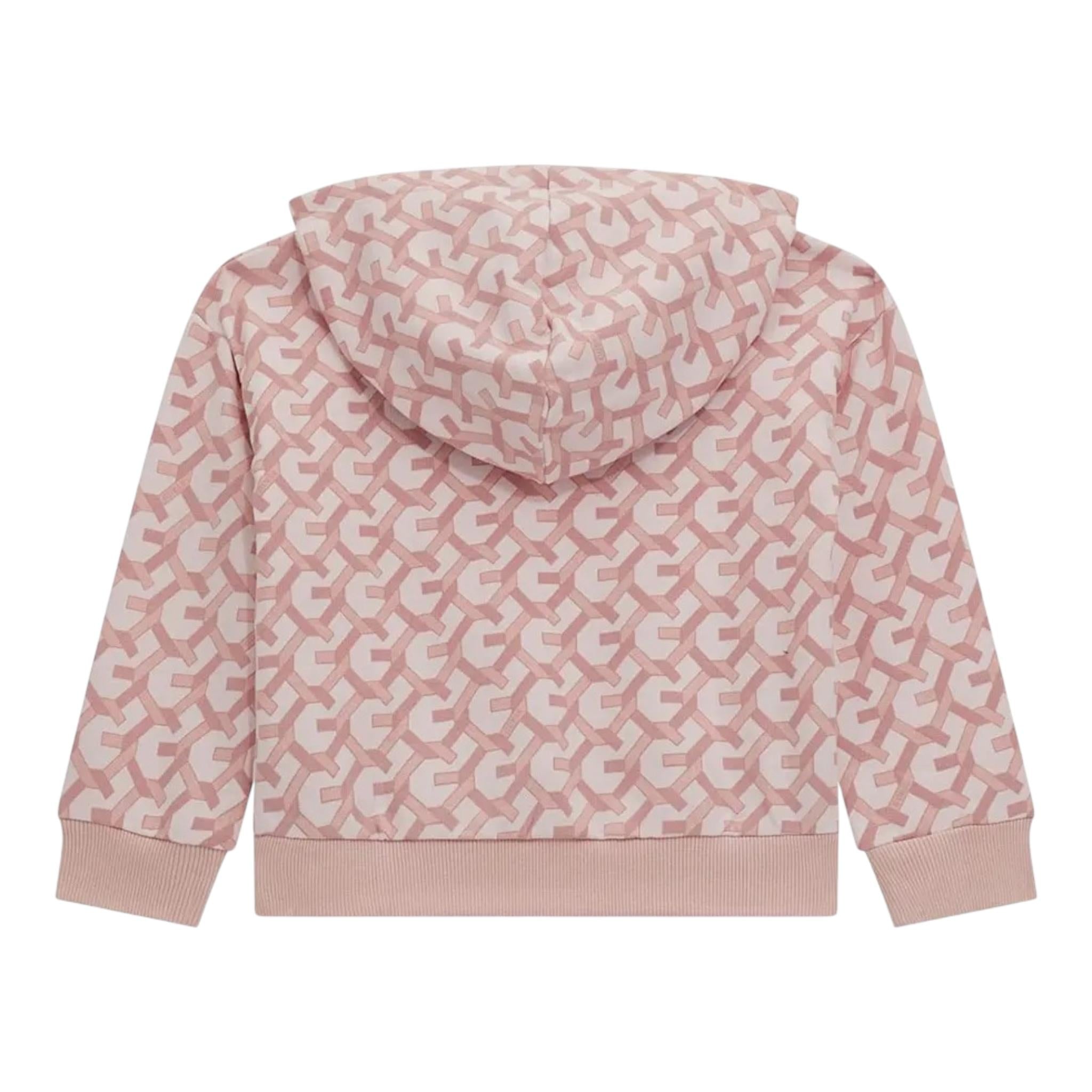 GUESS felpa con cappuccio tinta unita con stampa logo Rosa per Bambina K4BQ06KAD73 ROSA GUESS 