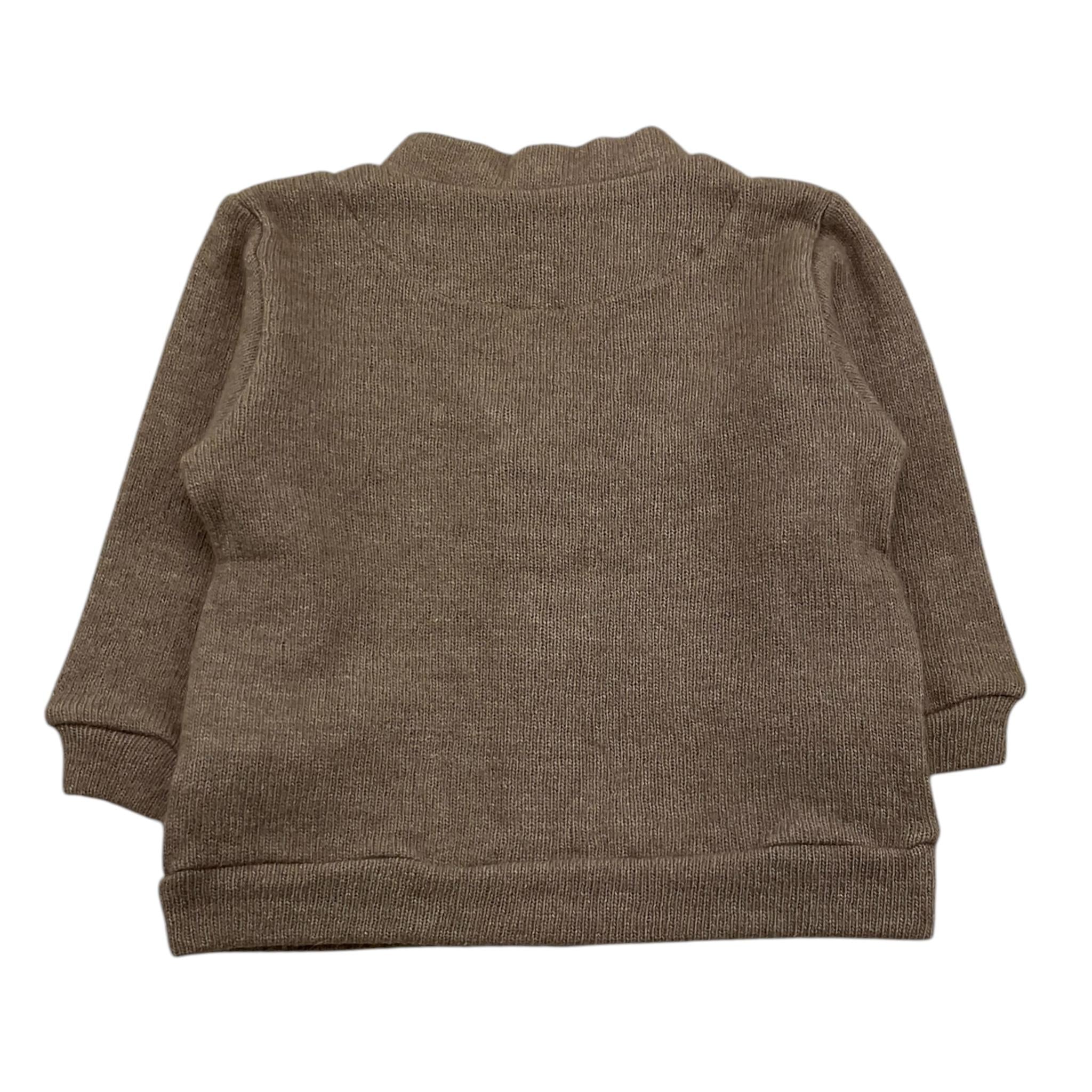 LALALU' cardigan tinta unita con taschini Tortora per Bambino MGL3NJ TORTORA LALALU' 