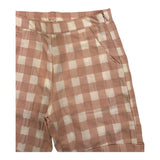 Lalalu' Two-Tone Short with White/Pink Check Pattern for Girls