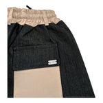 Stay Street Bermuda Bicolore con Elastico In Vita per Bambino BRB2001 BEIGE/NERO STAY STREET 