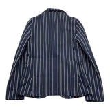 Jeckerson Blue Striped Solid Color Jacket For Boys