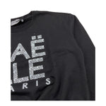 GAELLE felpa chiusa girocollo tinta unita cn stampa logo Nero per Bambina 2741F00318 NERO GAELLE 