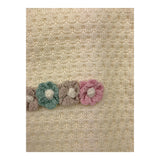 MARLU' coperta tinta unita con applicazioni Panna per Neonata IB1380 PANNA MARLU' 