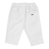 Emporio Armani Pantalone Tinta Unita con Elastico In Vita per Bambino 8NHJ02J BIANCO EMPORIO ARMANI 