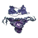 F**K Costume 2 Pezzi Triangolo-Mutandina  per Bambina FJ25G1H05TAX63 VIOLA F**K 