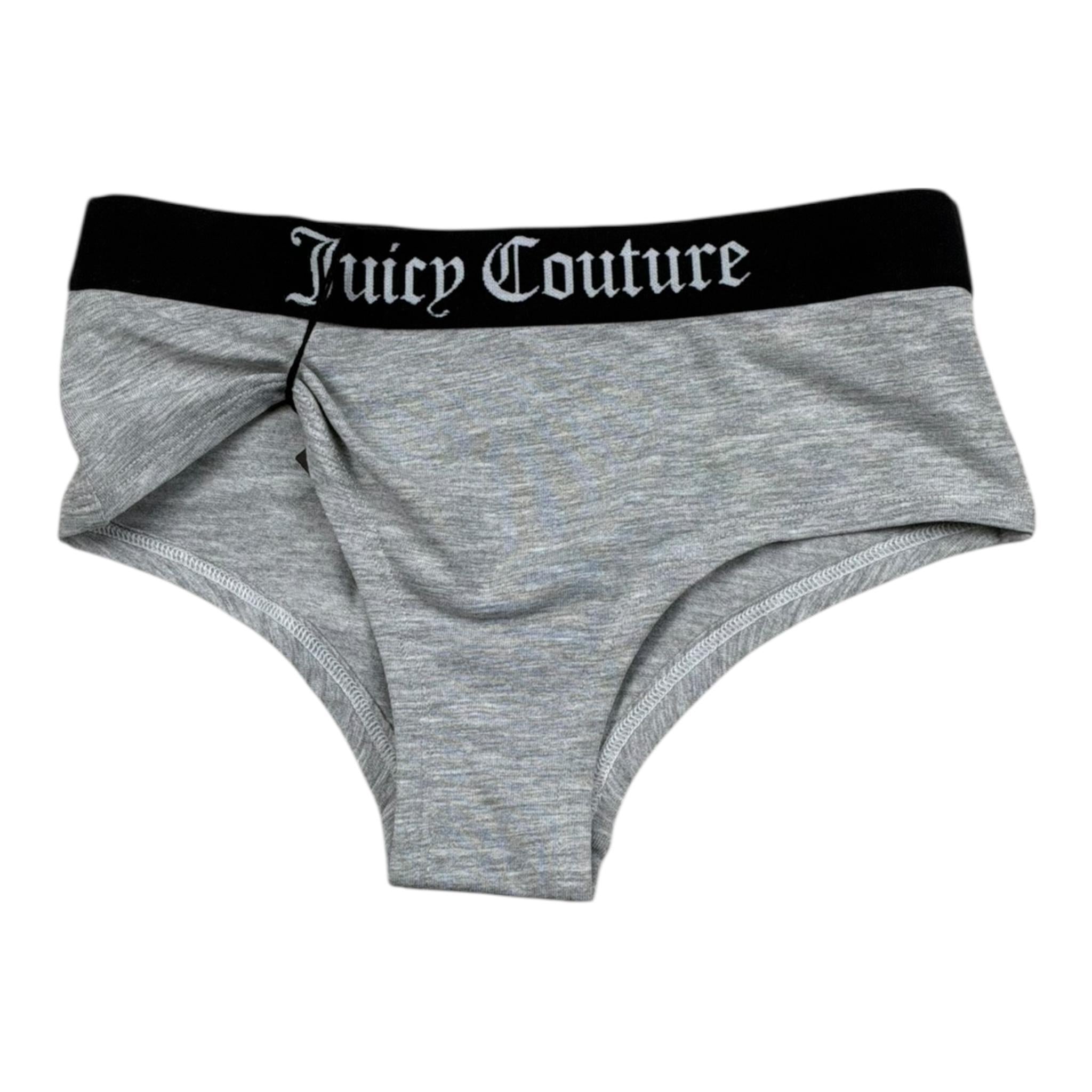 Juicy Couture Slip Tinta Unita con Stampa per Bambina JBX5823 GRIGIO JUICY COUTURE 