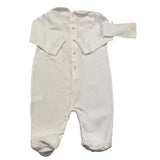 Story Loris Long Sleeve Solid Color Romper With White Headband For Newborn