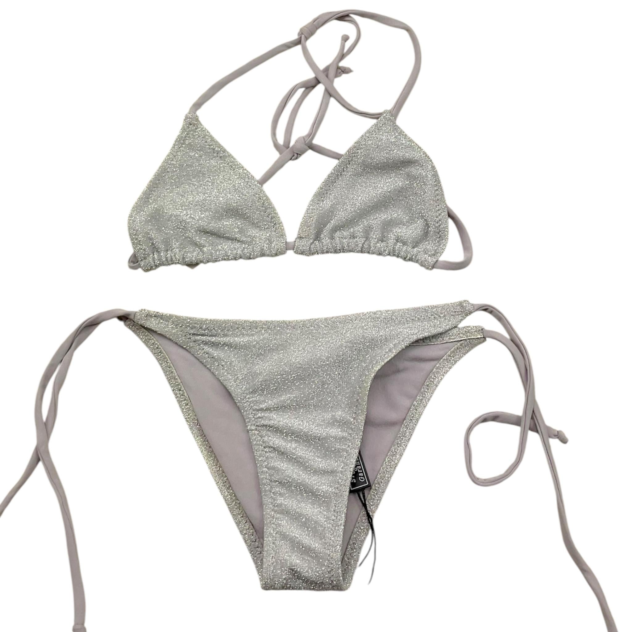 Plume Éthérée Costume 2 Pezzi Triangolo-Slip per Bambina P21ARG GRIGIO PLUME ÉTHÉRÉE 