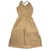 Liu Jo Palazzo Model One-Piece Jumpsuit Solid Color Beige For Girls