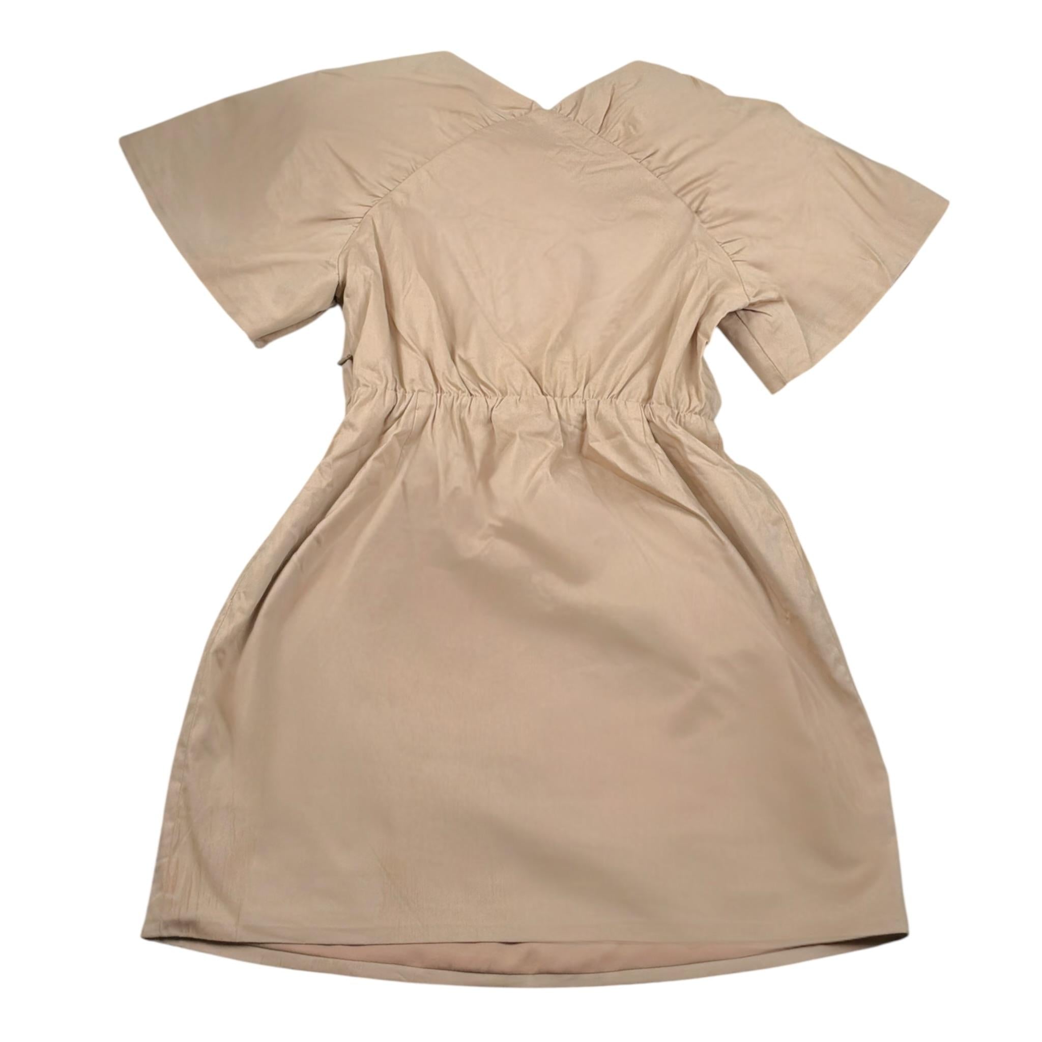 Jijil Abito tinta unita con Cintura Beige per Bambina JJ323AB032 BEIGE JIJIL 