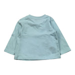 MOSCHINO shirt girocollo tinta unita con stampa Azzurro per Neonato M8O00R AZZURRO MOSCHINO 