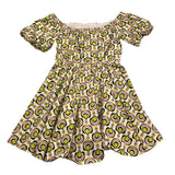 Kocca Abito Mezza Manica Stampa Fantasia per Bambina MARAIRI BIANCO Kocca 