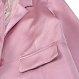 Please Giacca Tinta Unita In Raso per Bambina JB01310G73XX ROSA PLEASE 