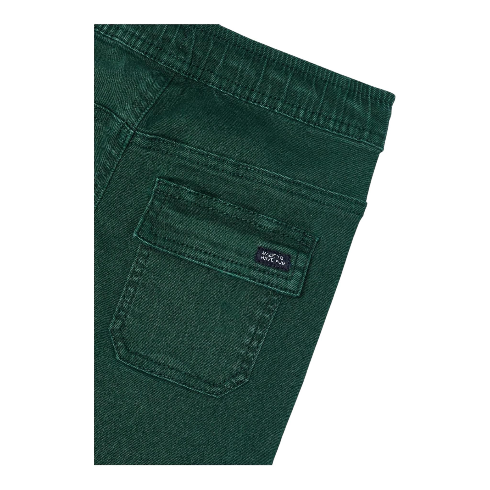 MAYORAL pantalone tinta unita con elastico in vita Verde per Bambino 4536 VERDE MAYORAL 