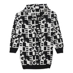 GAELLE abito tinta unita logato con cappuccio Bianco/nero per Bambina 2741VW00420XX BIANCO/NERO GAELLE 