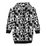 GAELLE abito tinta unita logato con cappuccio Bianco/nero per Bambina 2741VW00420XX BIANCO/NERO GAELLE 