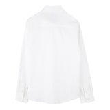 Boss Camicia Manica Lunga Tinta Unita con Logo per Bambino J52010X BIANCO BOSS 