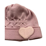 BABY LORD cappello tinta unita con ricami Rosa per Neonata 612 ROSA BABY LORD 