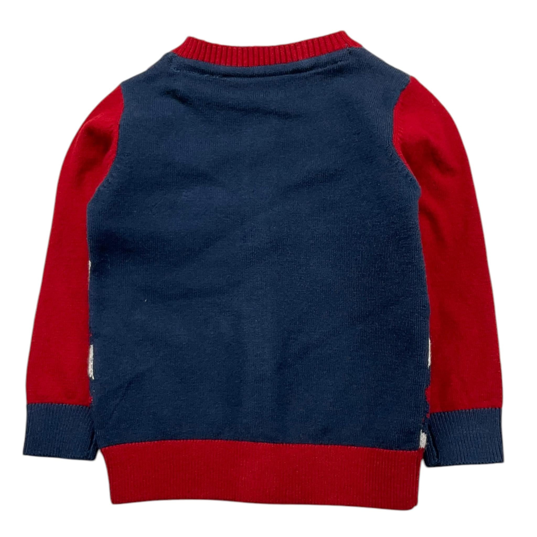 TRUSSARDI cardigan tinta unita con stampa Rosso per Neonato TIA25217CD ROSSO TRUSSARDI 