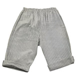 Pype Bermuda Solid Color with Striped Pattern Grey for Boys
