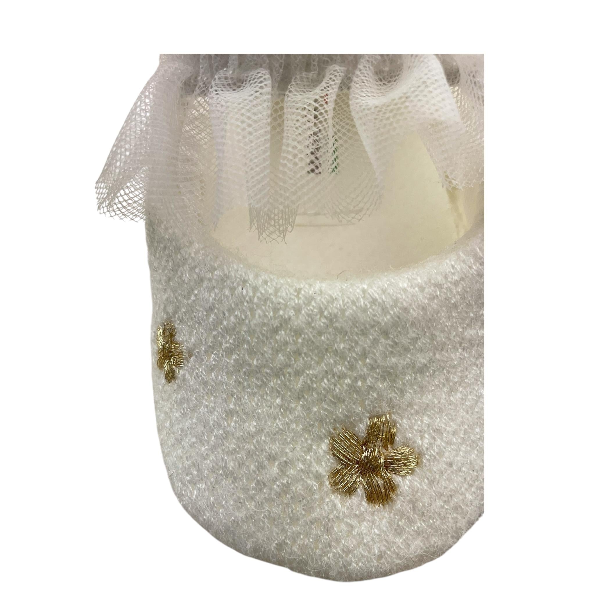 LALALU' ballerina tinta unita con ricami Bianco per Neonata SL8N BIANCO LALALU' 