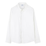 Boss Camicia Manica Lunga Tinta Unita con Logo per Bambino J52010X BIANCO BOSS 