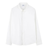 Boss Camicia Manica Lunga Tinta Unita con Logo per Bambino J52010X BIANCO BOSS 