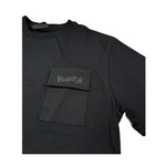 Disclaimer T-Shirt Girocollo Tinta Unita con Taschino per Bambino 25EDK58460 NERO DISCLAIMER 