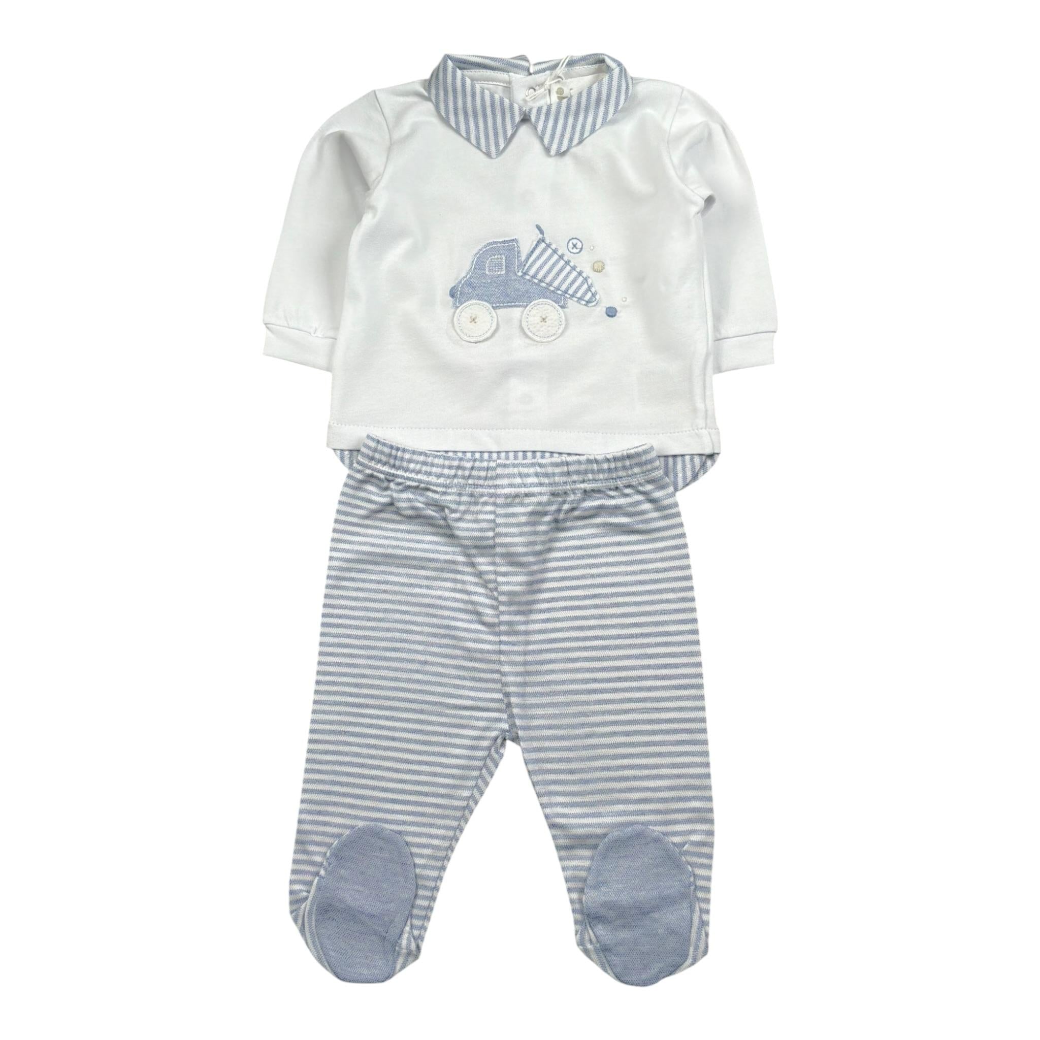 Lalalu' Completo 2 Pezzi Shirt-Ghettina Bianco per Neonato CPL3P BIANCO LALALU' 