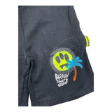 Barrow Kids Bermuda Shorts In Solid Color With Print Black For Boys