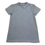 Trussardi T-Shirt Girocollo Tinta Unita con Logo per Bambino TGP26033TS AZZURRO TRUSSARDI 