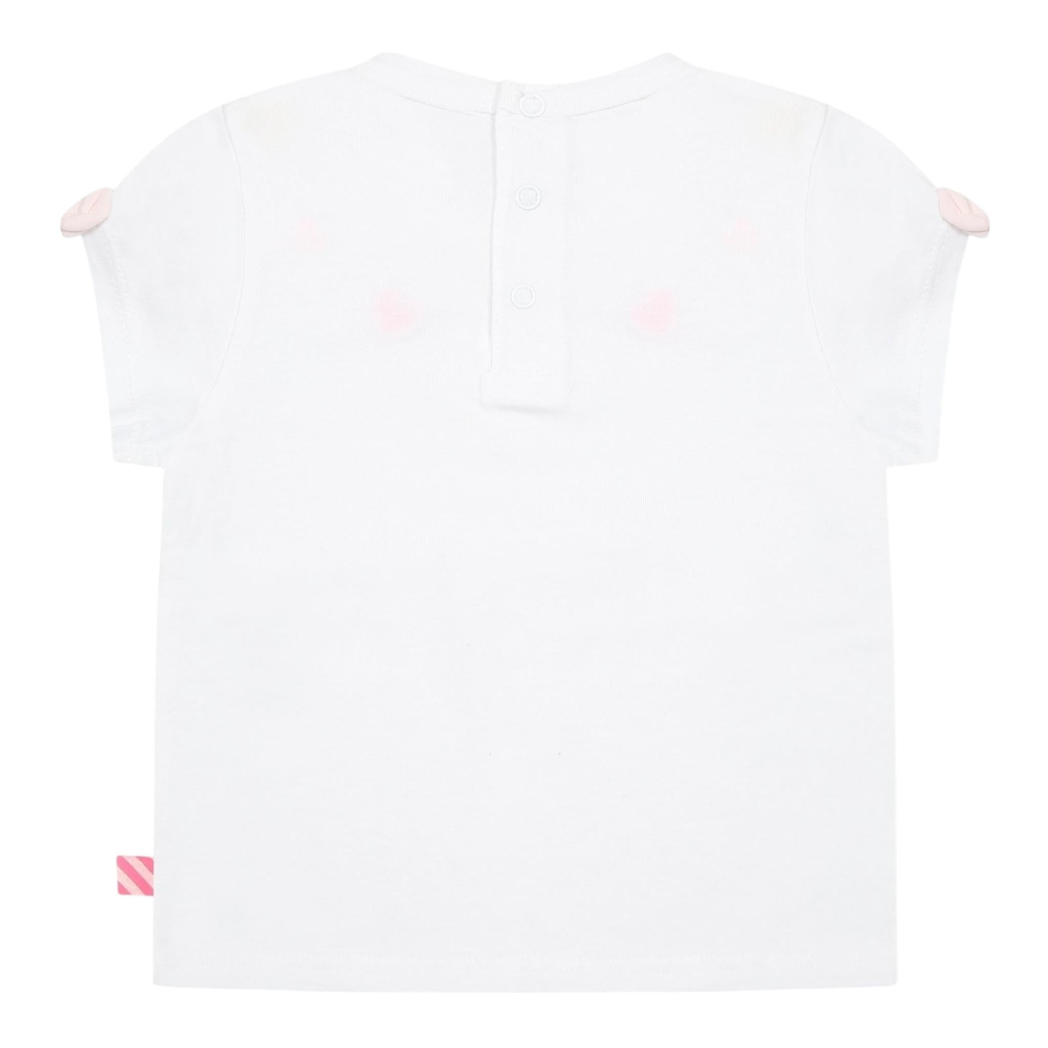 Billieblush T-Shirt Tinta Unita con Stampa per Neonata U21105 BIANCO BillIEBLUSH 