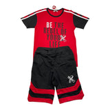 Yours Complete T-Shirt-Bermuda Red For Kids