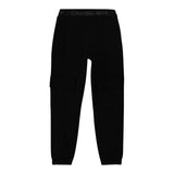 CALVIN KLEIN pantalone tinta unita con elastico in vita logato Nero per Bambina IB0IB02121 NERO CALVIN KLEIN 