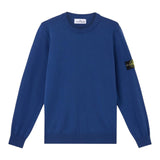 STONE ISLAND maglia tinta unita girocollo con logo Blu per Bambino 8116502Z1 BLU STONE ISLAND 